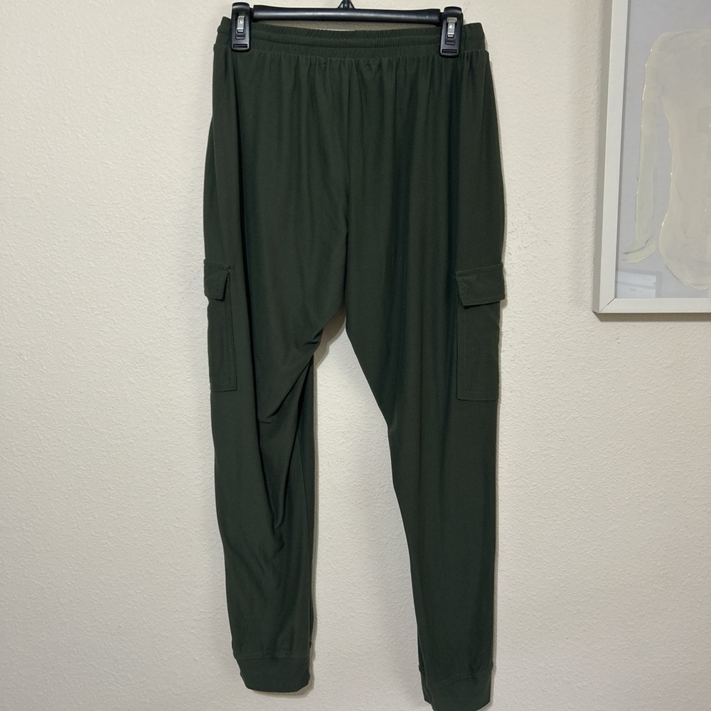 Olive Green Women's Joggers - Picture 5 of 5